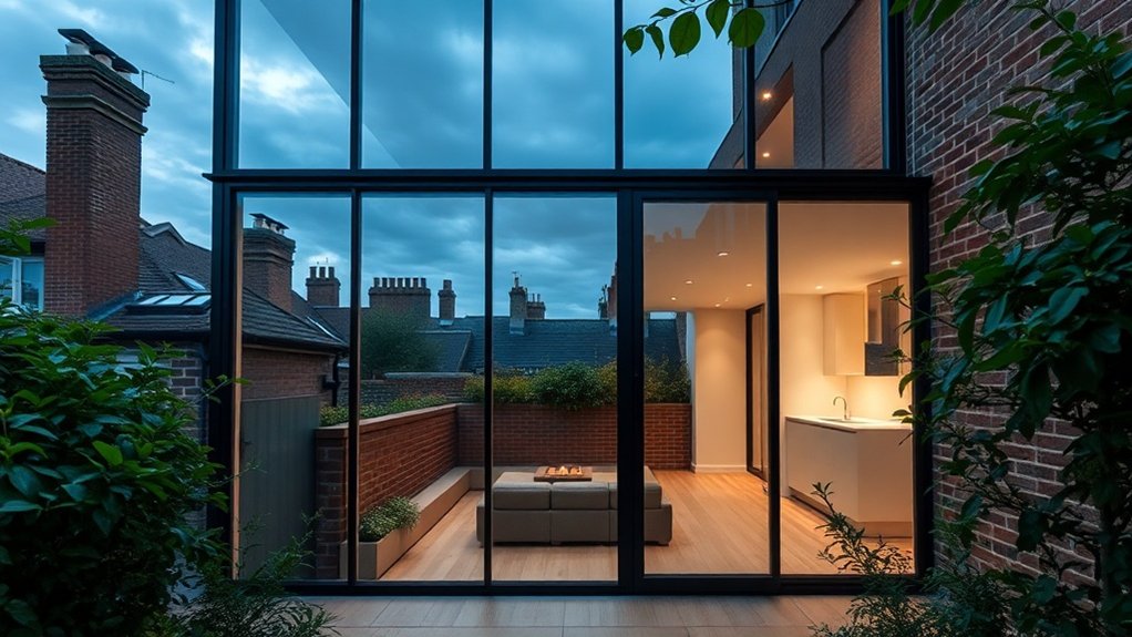 Glass Extension Walls Windsor